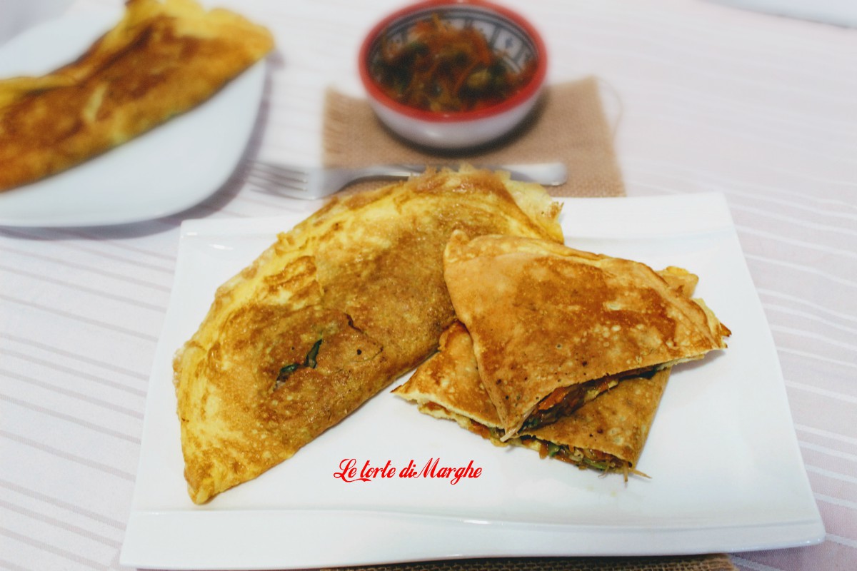 Omelette vegetariana ricetta base
