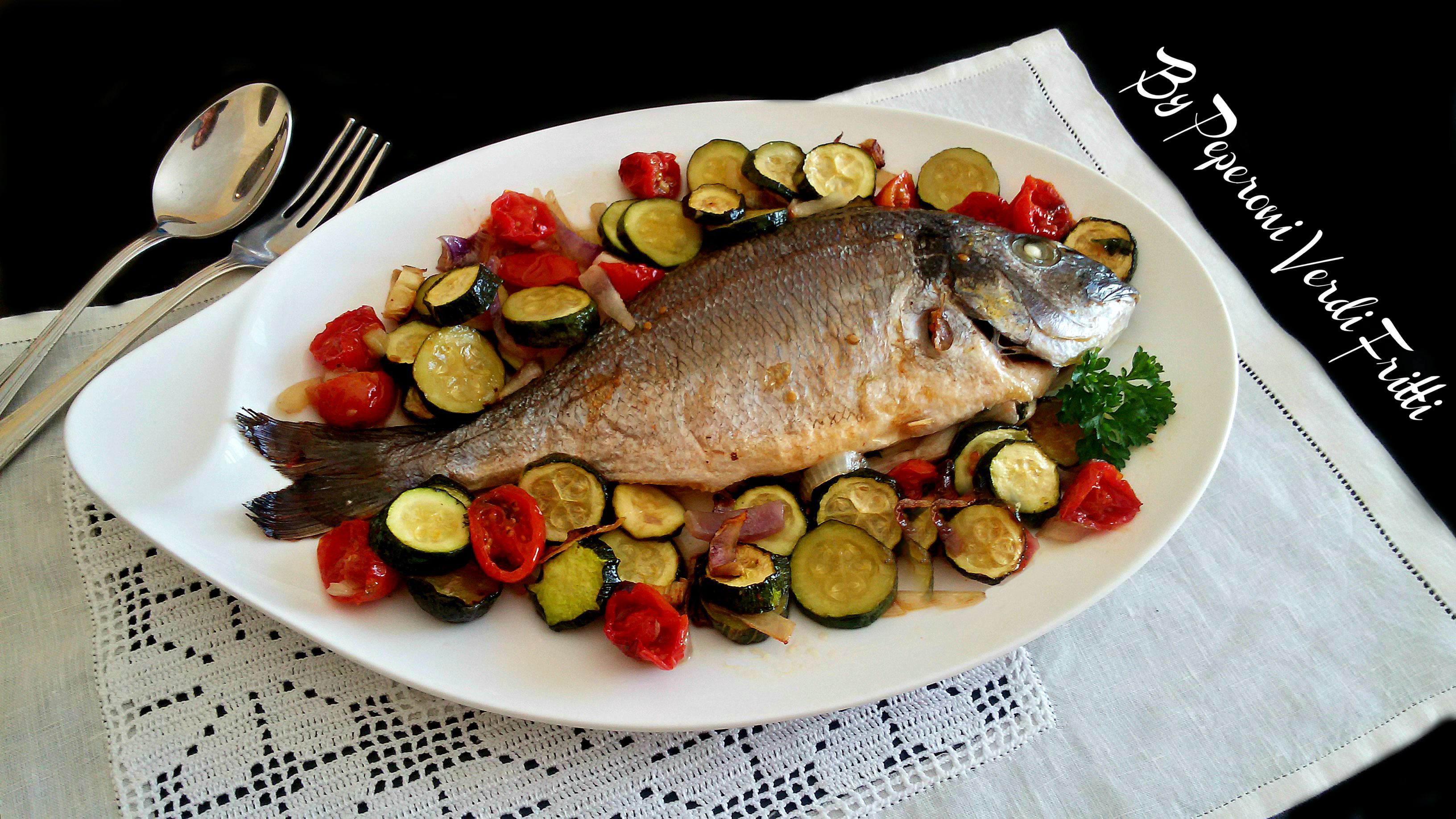 Orata al forno con verdure