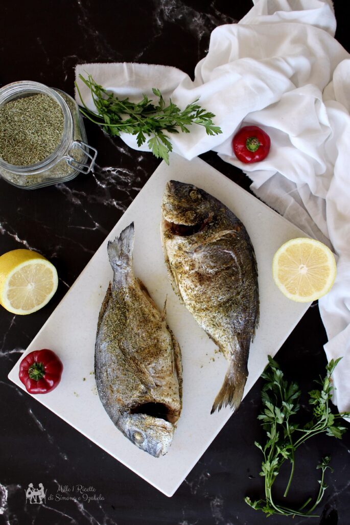 Orate aromatizzate e cotte nella friggitrice ad aria