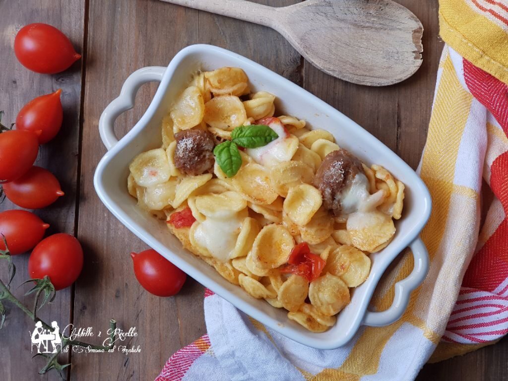 Orecchiette al forno con salsiccia di norcia - ricetta veloce