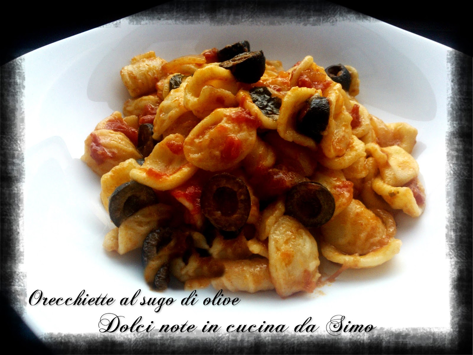 Orecchiette al sugo di olive