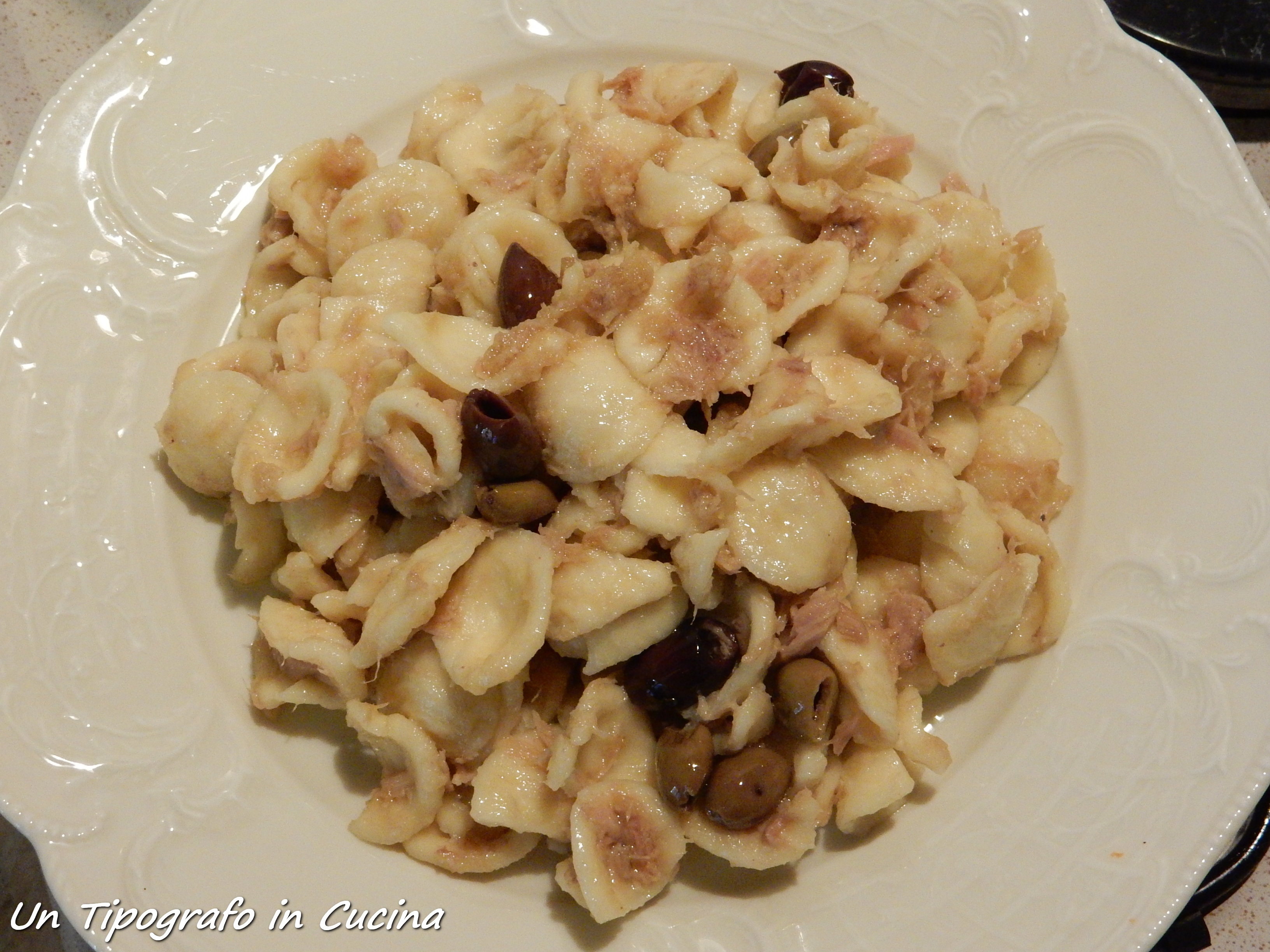 Orecchiette al tonno ed olive taggiasche…