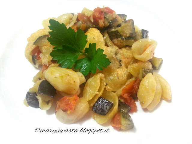 Orecchiette gratinate all’ortolana