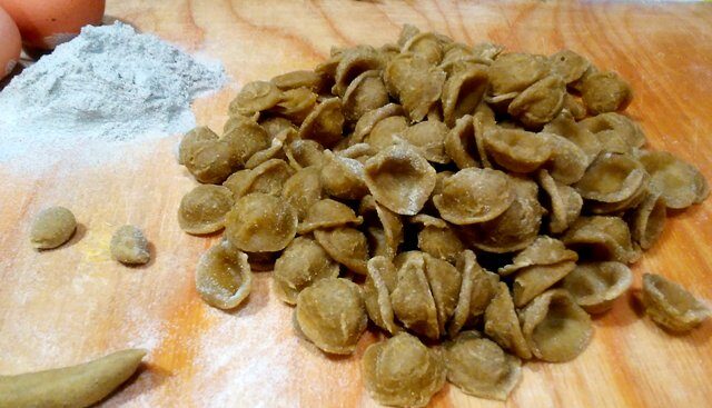 Orecchiette home made di grano arso
