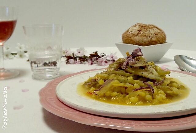 Orzetto carciofi e zafferano