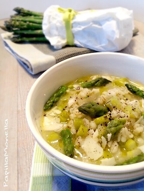 Orzetto e asparagi con pecorino romano