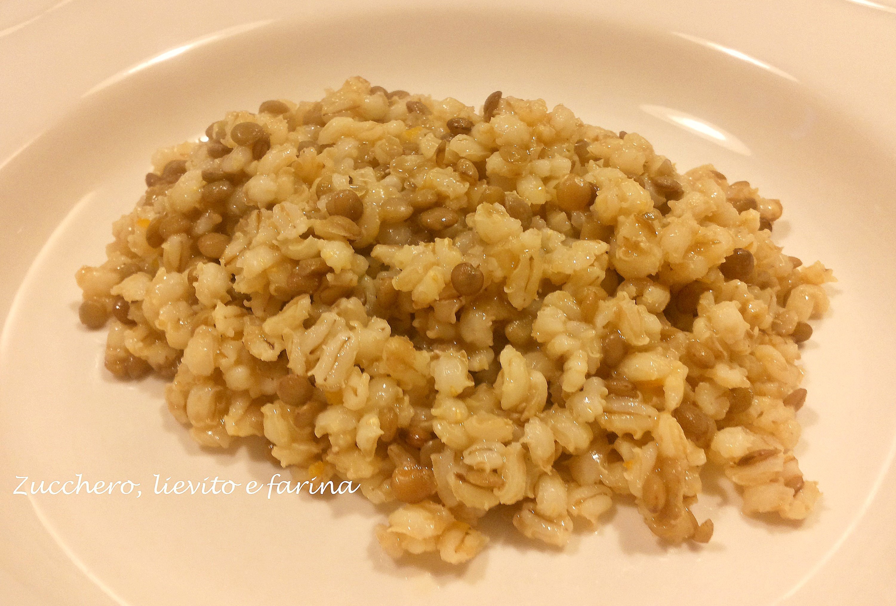Orzotto con lenticchie