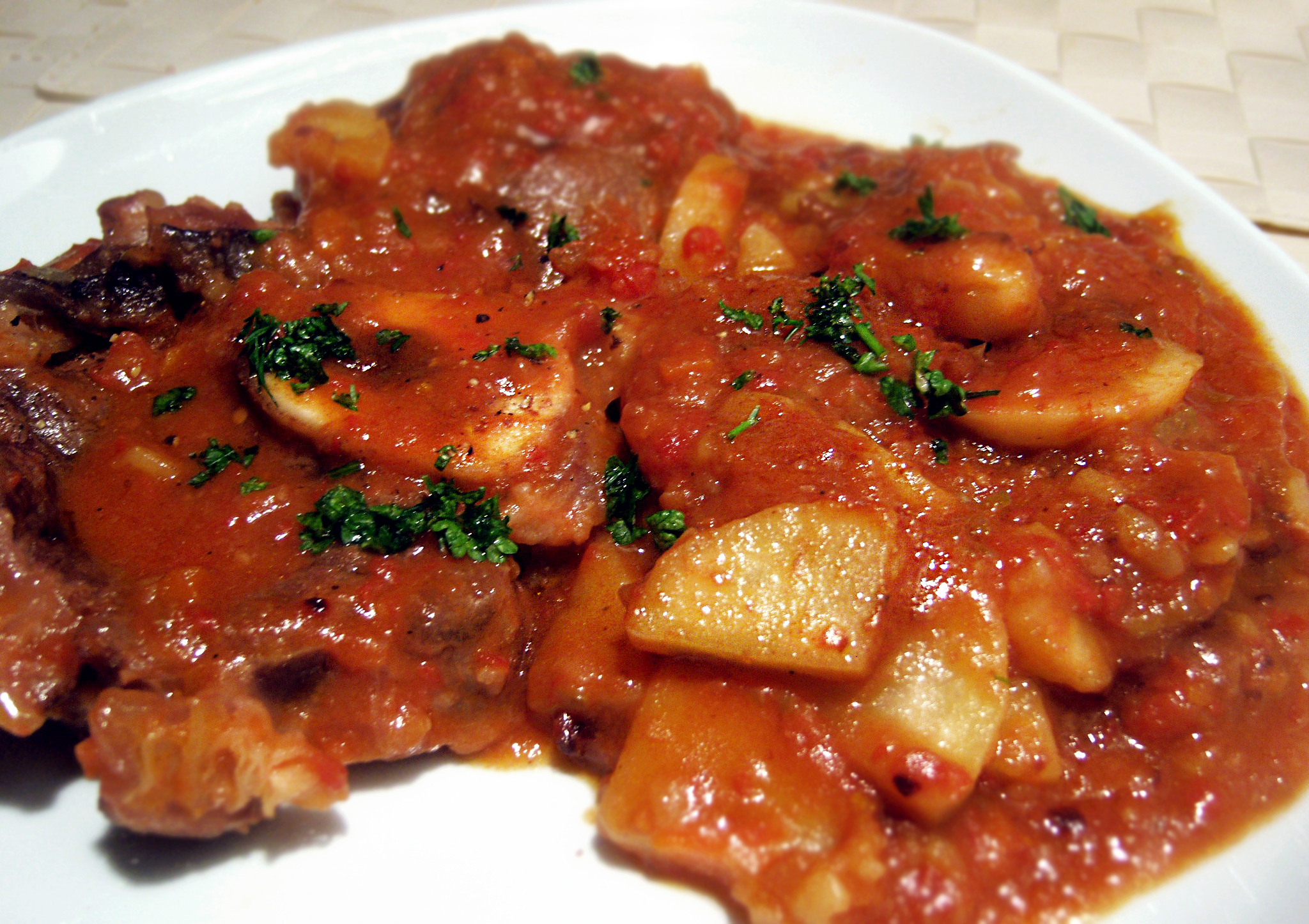 Ossibuchi in umido con patate