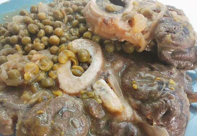 Ossobuchi con piselli