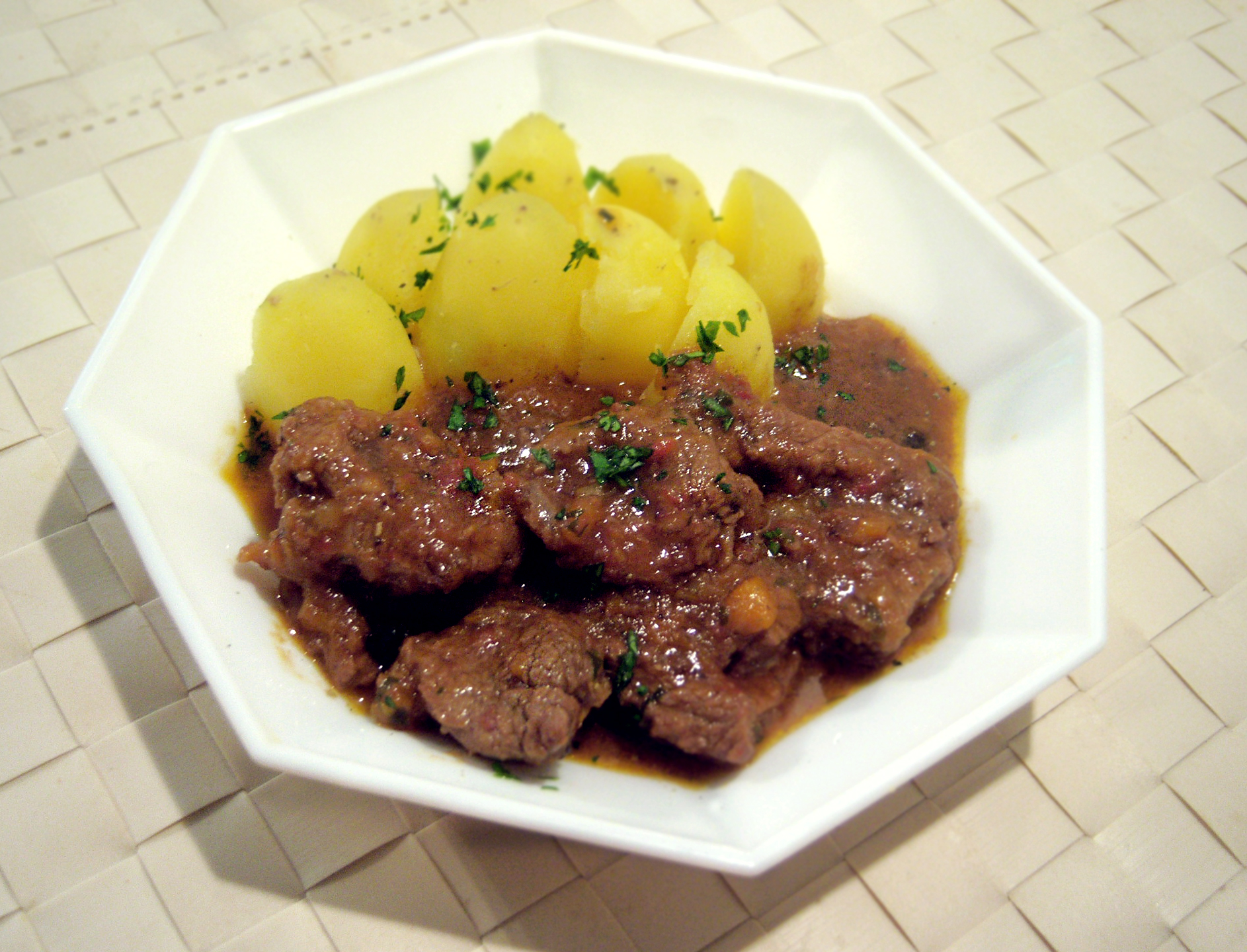 Ossobuco alla birra con patate