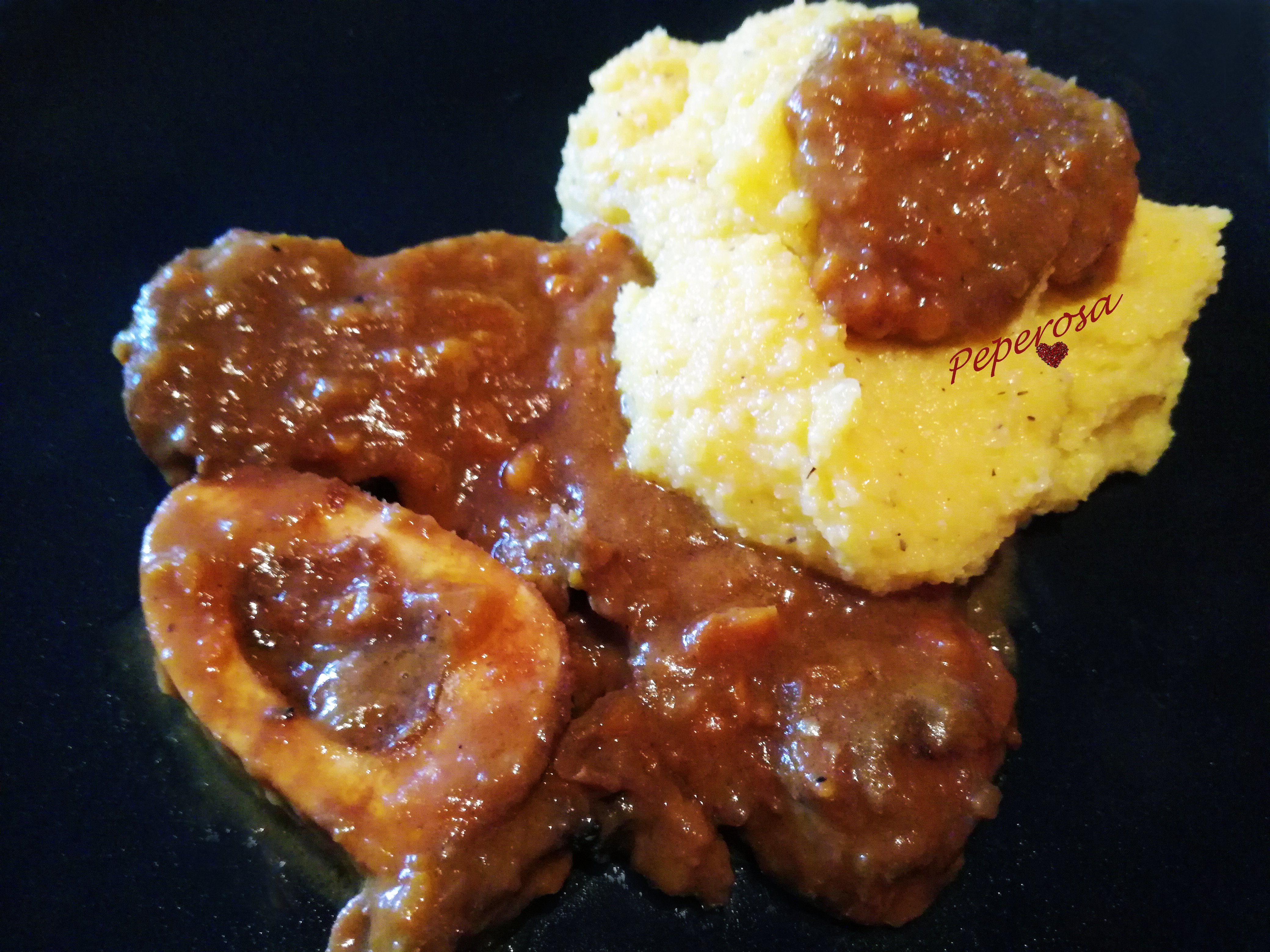 Ossobuco con la polenta