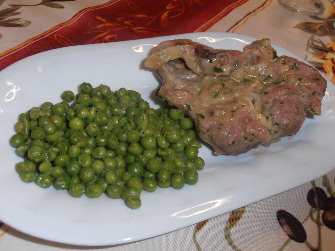 Ossobuco con piselli