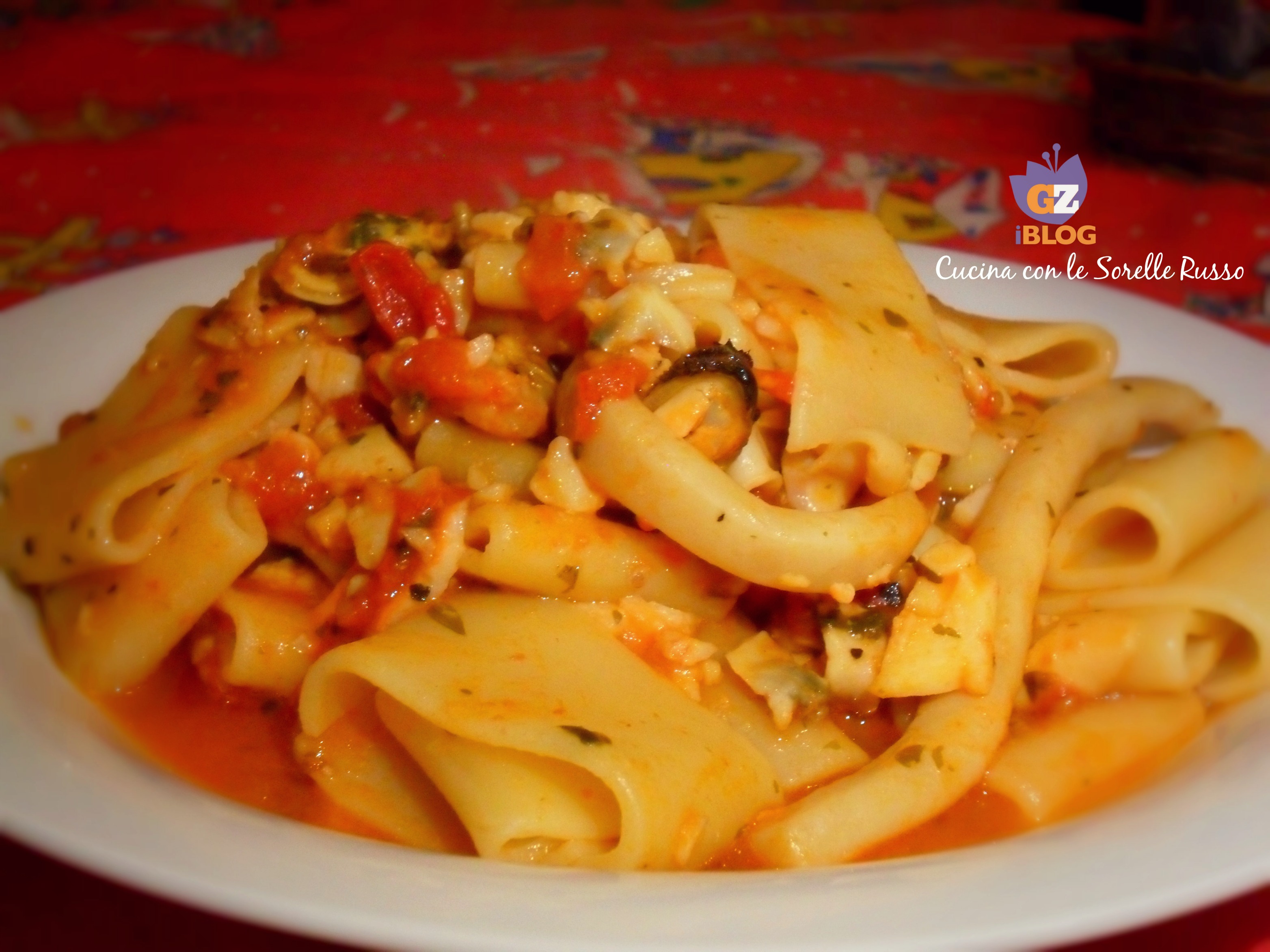 Paccheri ai frutti di mare
