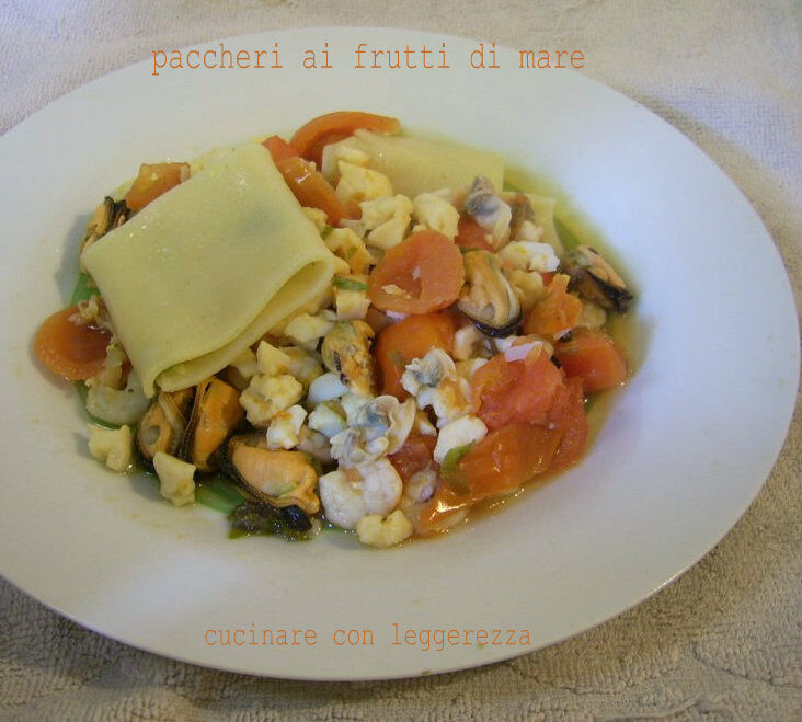 Paccheri ai frutti di mare