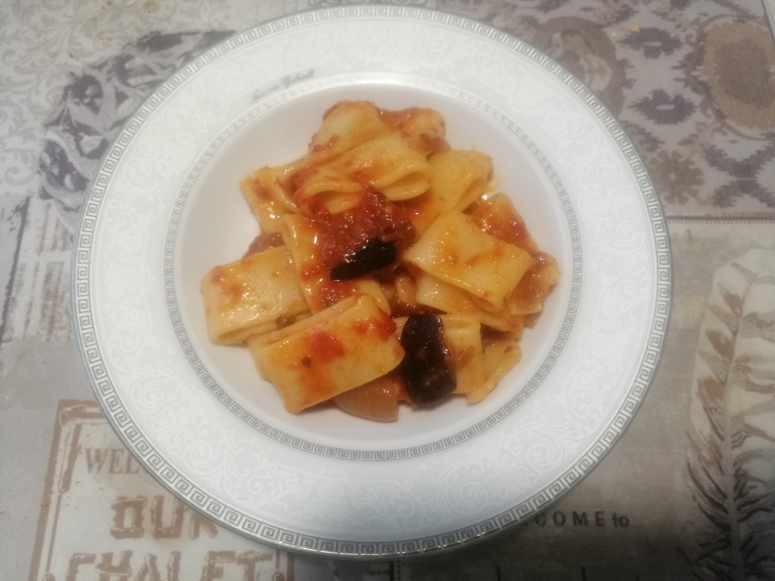 Paccheri al fricandò
