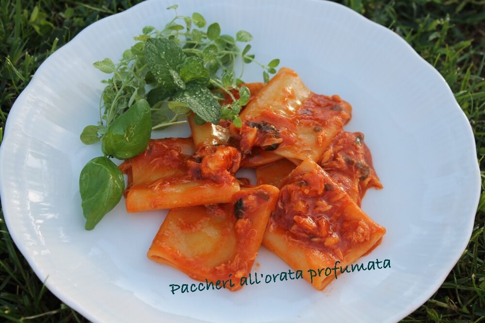 Paccheri all’orata profumata