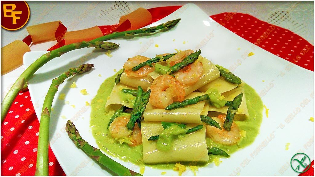 Paccheri asparagi e gamberetti