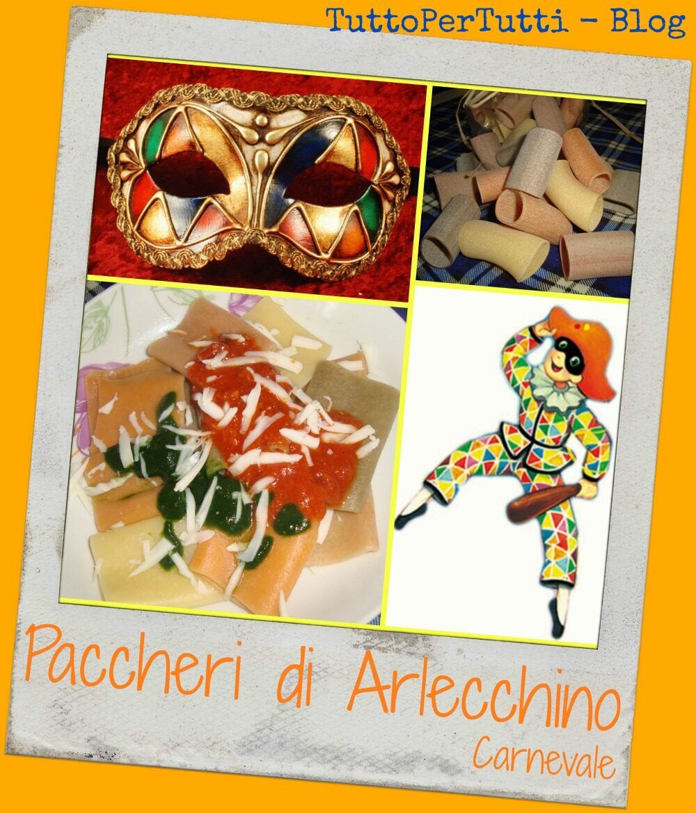 Paccheri di arlecchino – carnevale