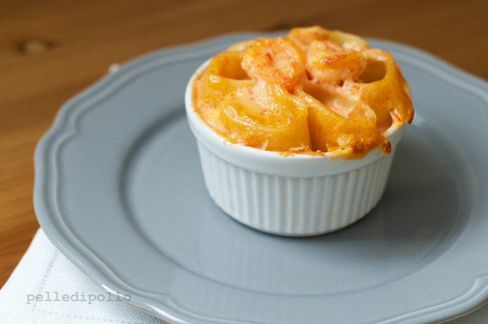 Paccheri ripieni di pesce gratinati al forno