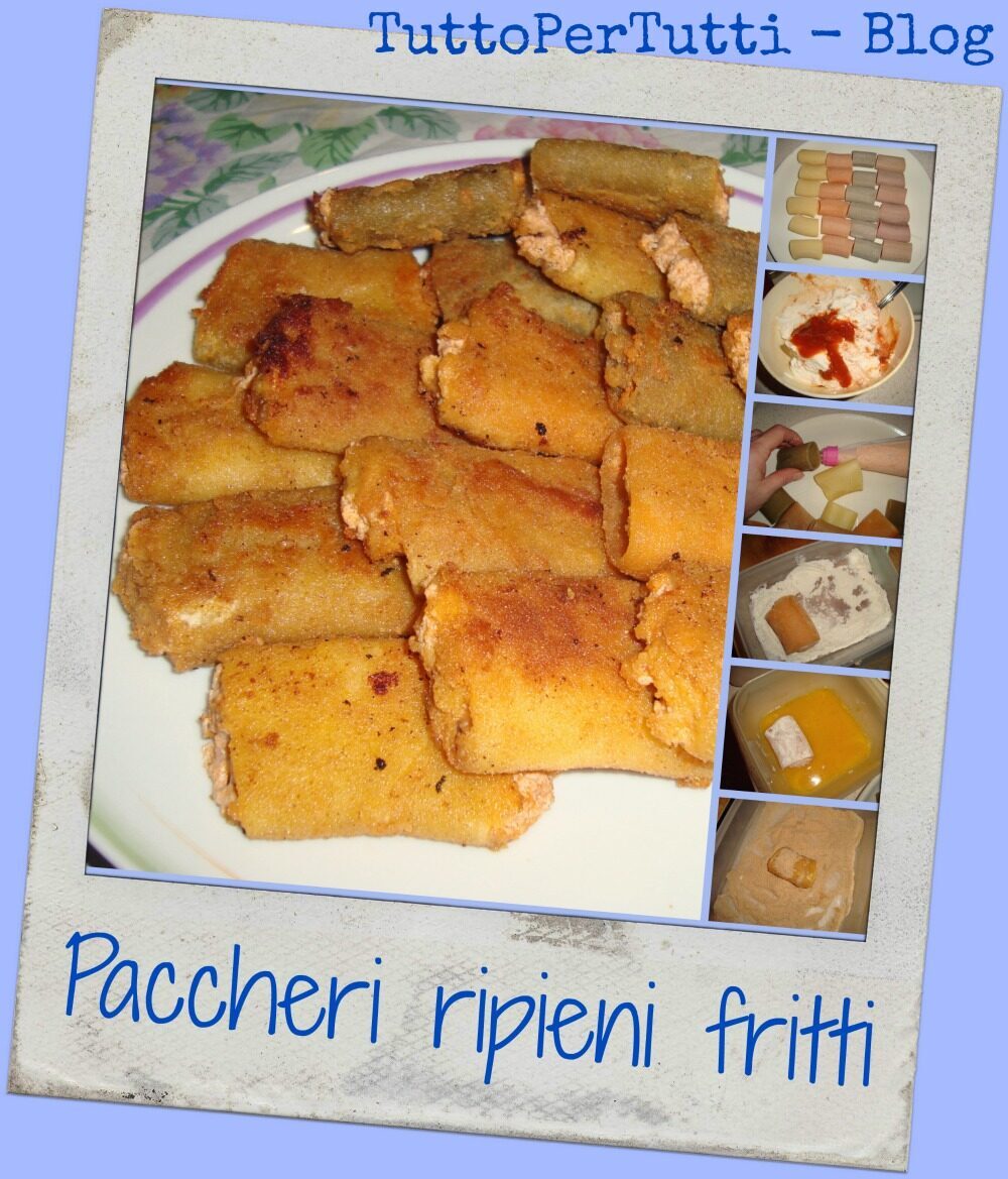 Paccheri ripieni fritti