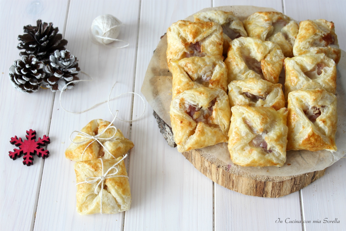 Pacchettini di natale speck e brie