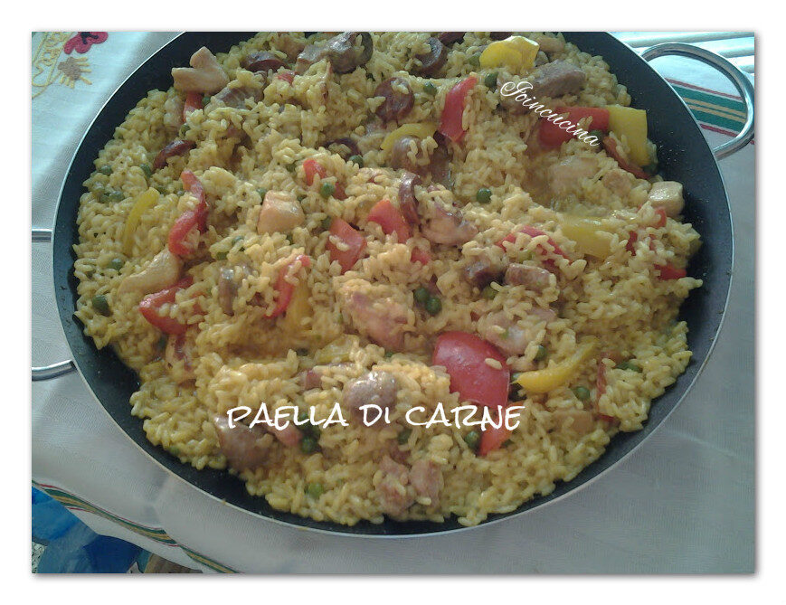 Paella di carne alla valenciana