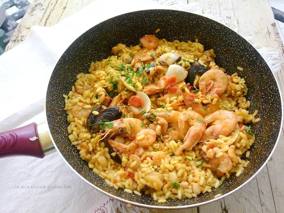 Paella di frutti di mare
