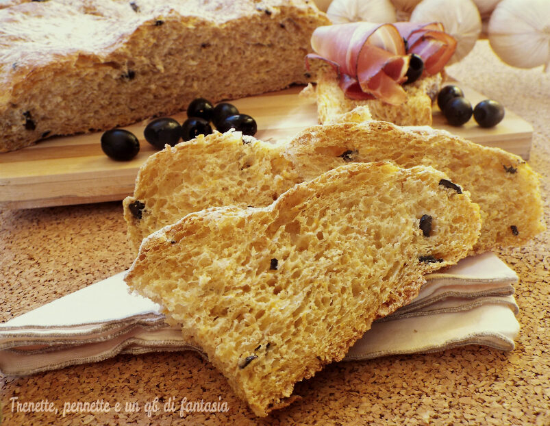 Pagnotta ai 5 cereali con zucca e olive
