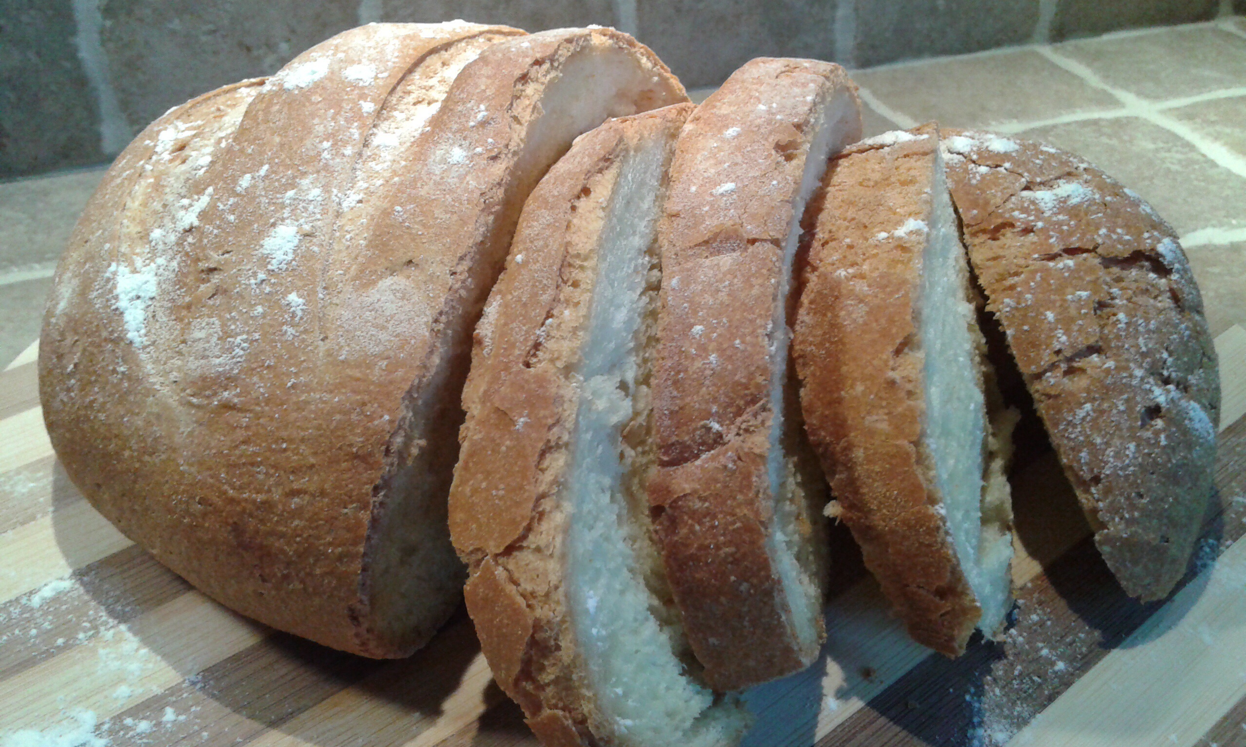 Pagnotta con farina rimacinata a pietra