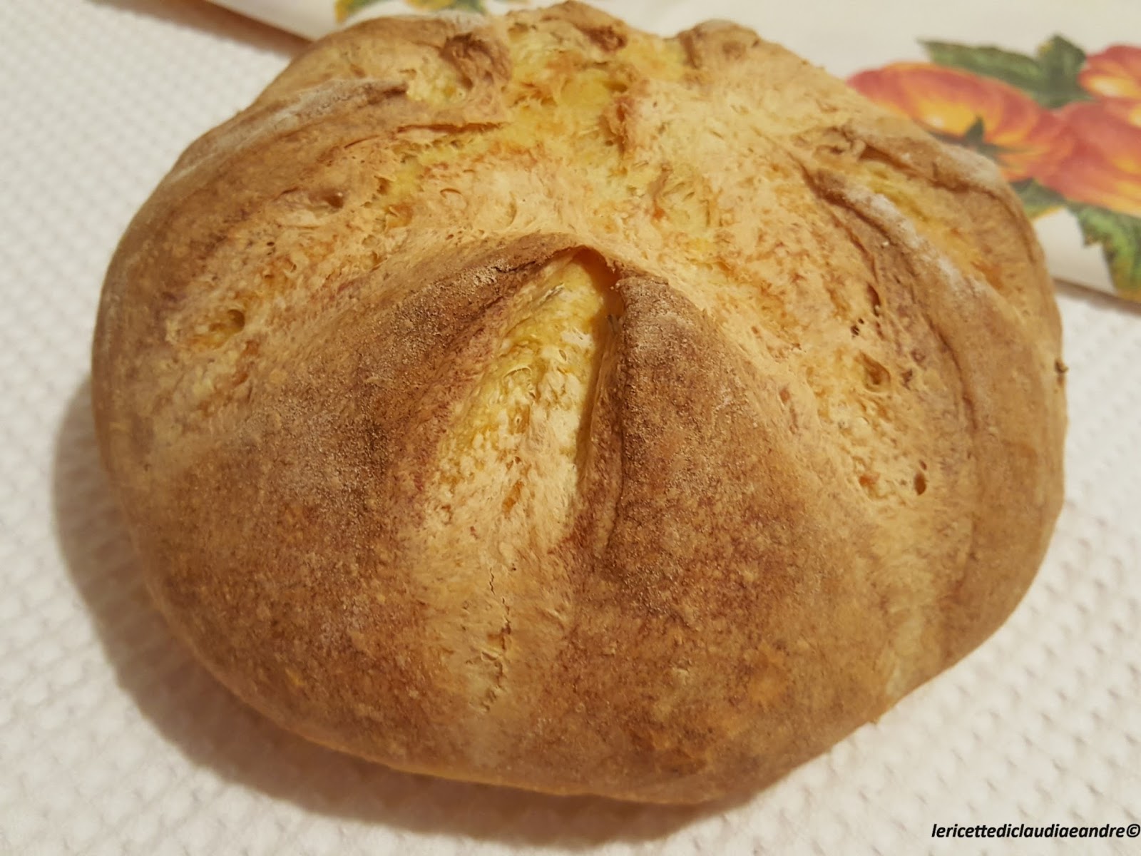 Pagnotta con zucca cruda e profumo di rosmarino