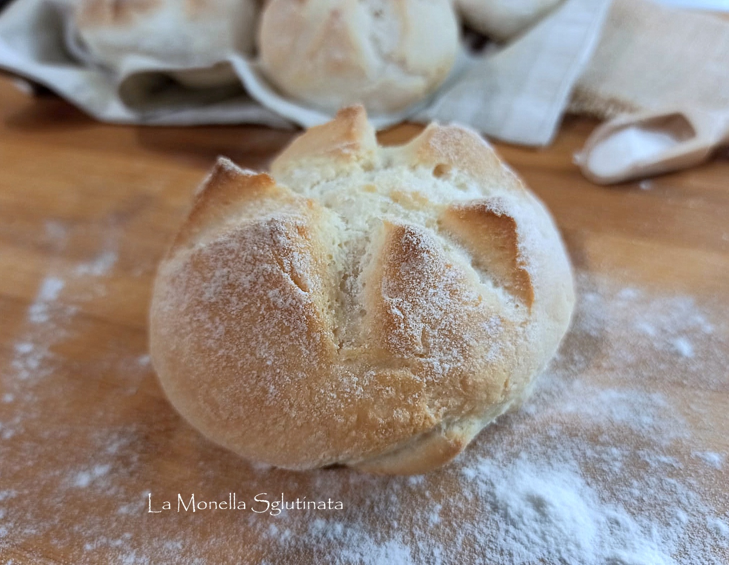 Pagnottelle con   farina di riso senza glutine