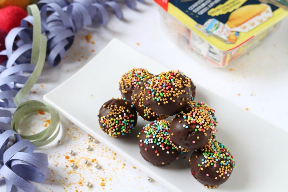 Palline di cioccolato senza uova!