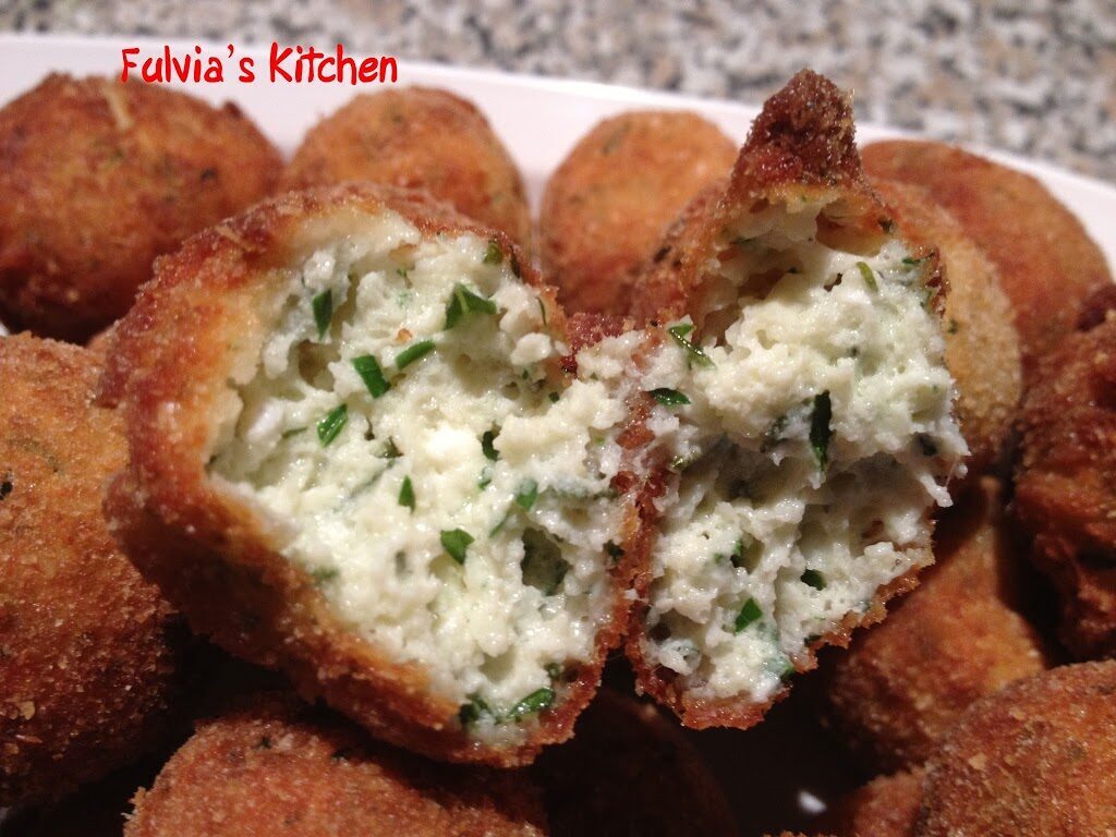 Palline di ricotta alle erbe