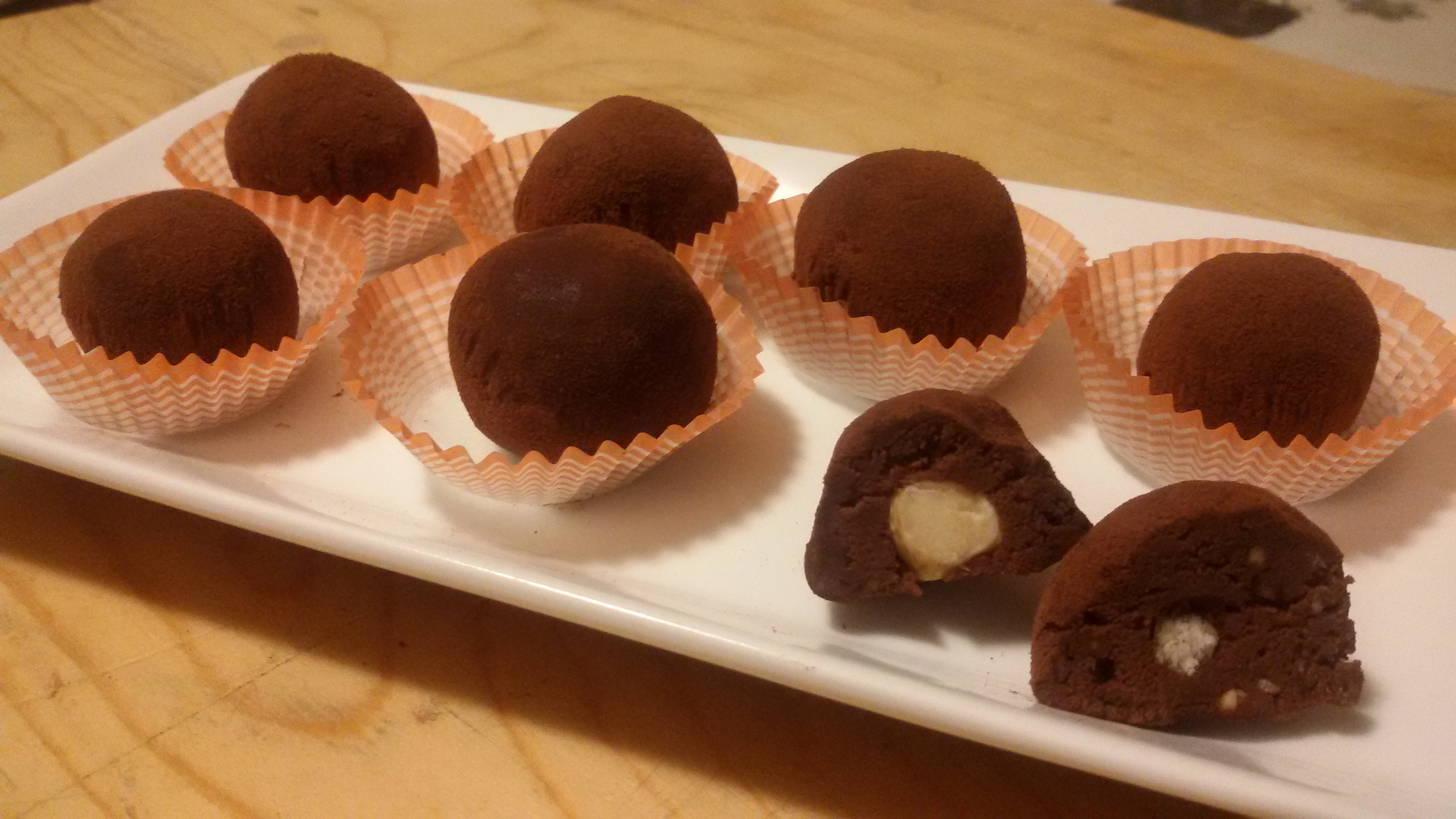 Palline fondenti alla nocciola