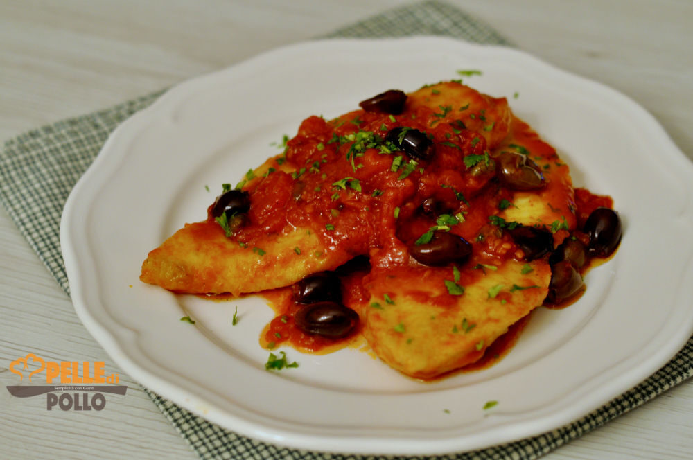 Palombo in padella con salsa al pomodoro
