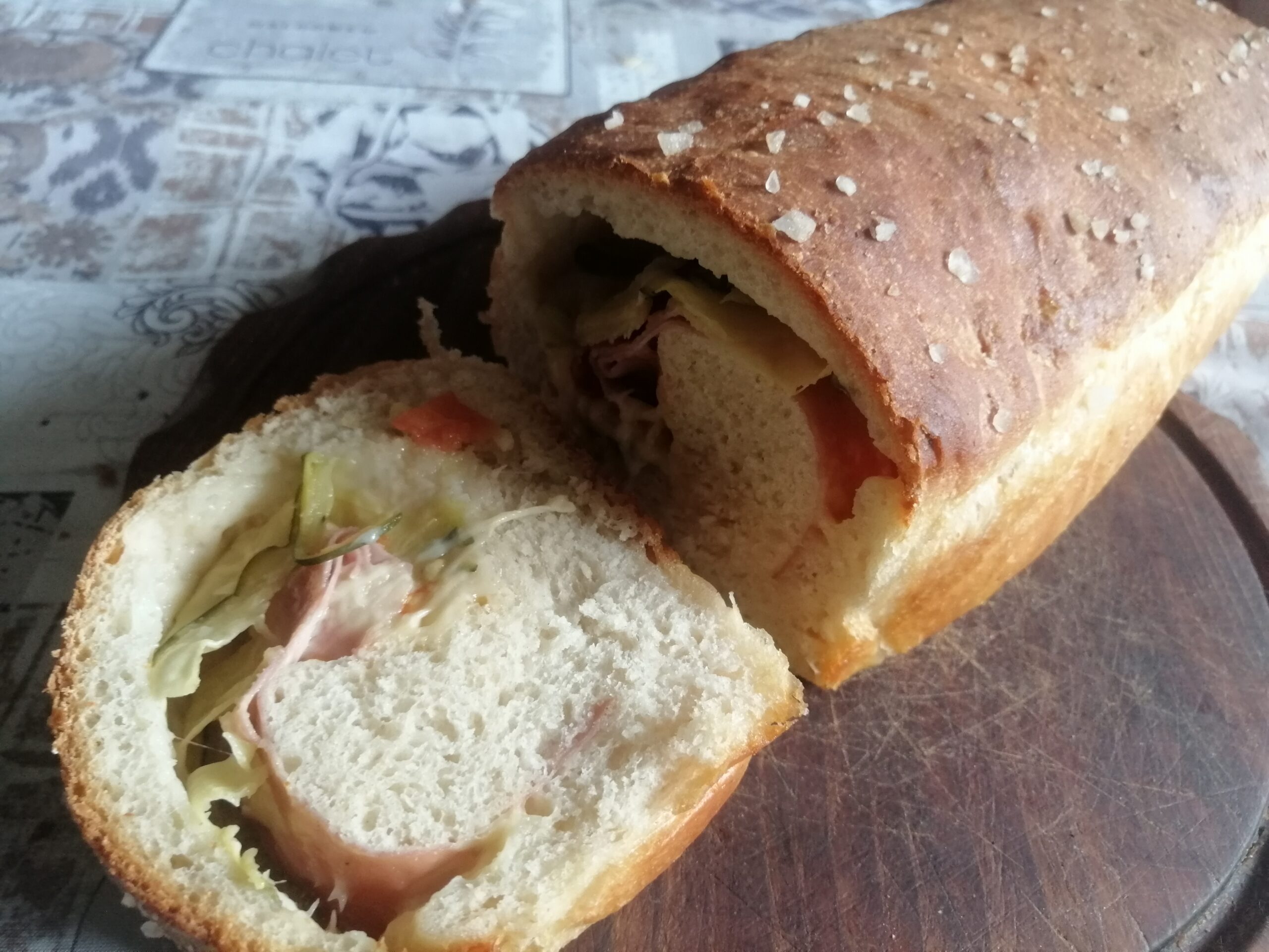 Pan bauletto allo yogurt farcito