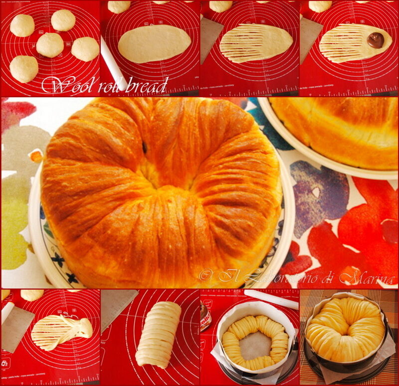 Pan brioche a gomitolo di lana