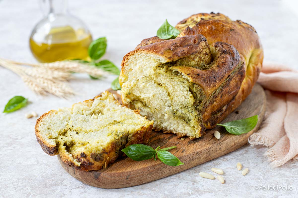 Pan brioche al pesto