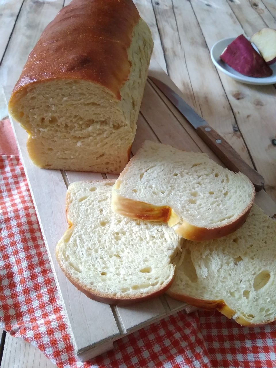 Pan brioche con patate dolci