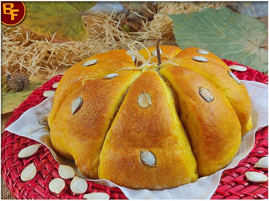 Pan brioche dolce alla zucca