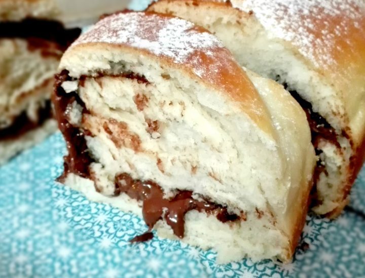 Pan brioche (solo albumi) alla crema di nocciole