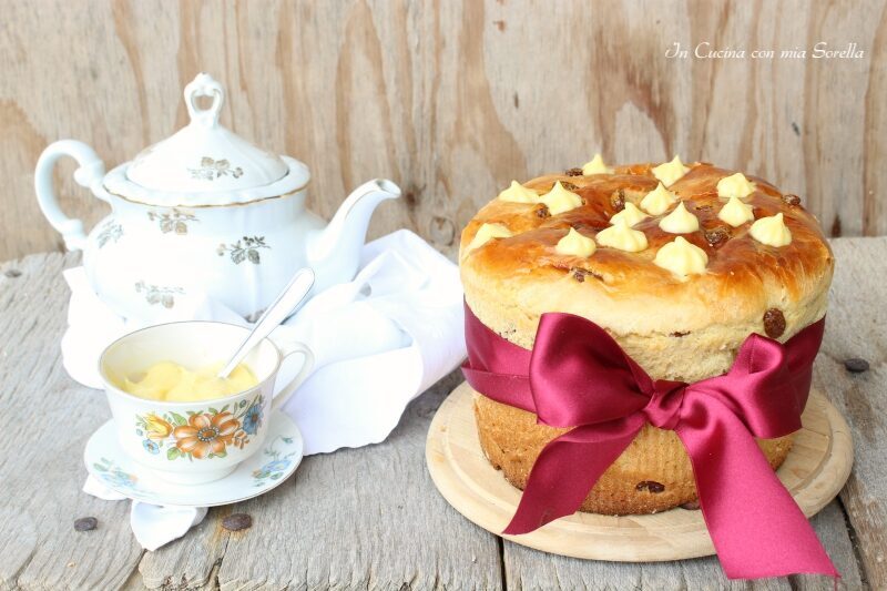 Pan brioche uvetta e crema
