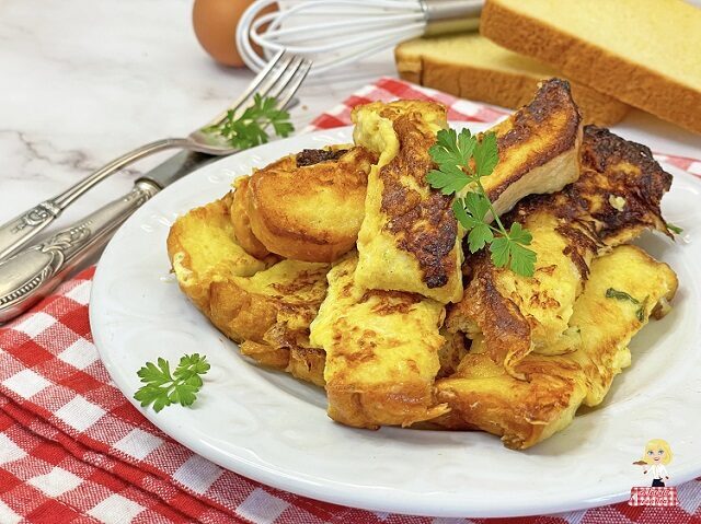 PAN PERDU ricetta Pane Fritto Salato