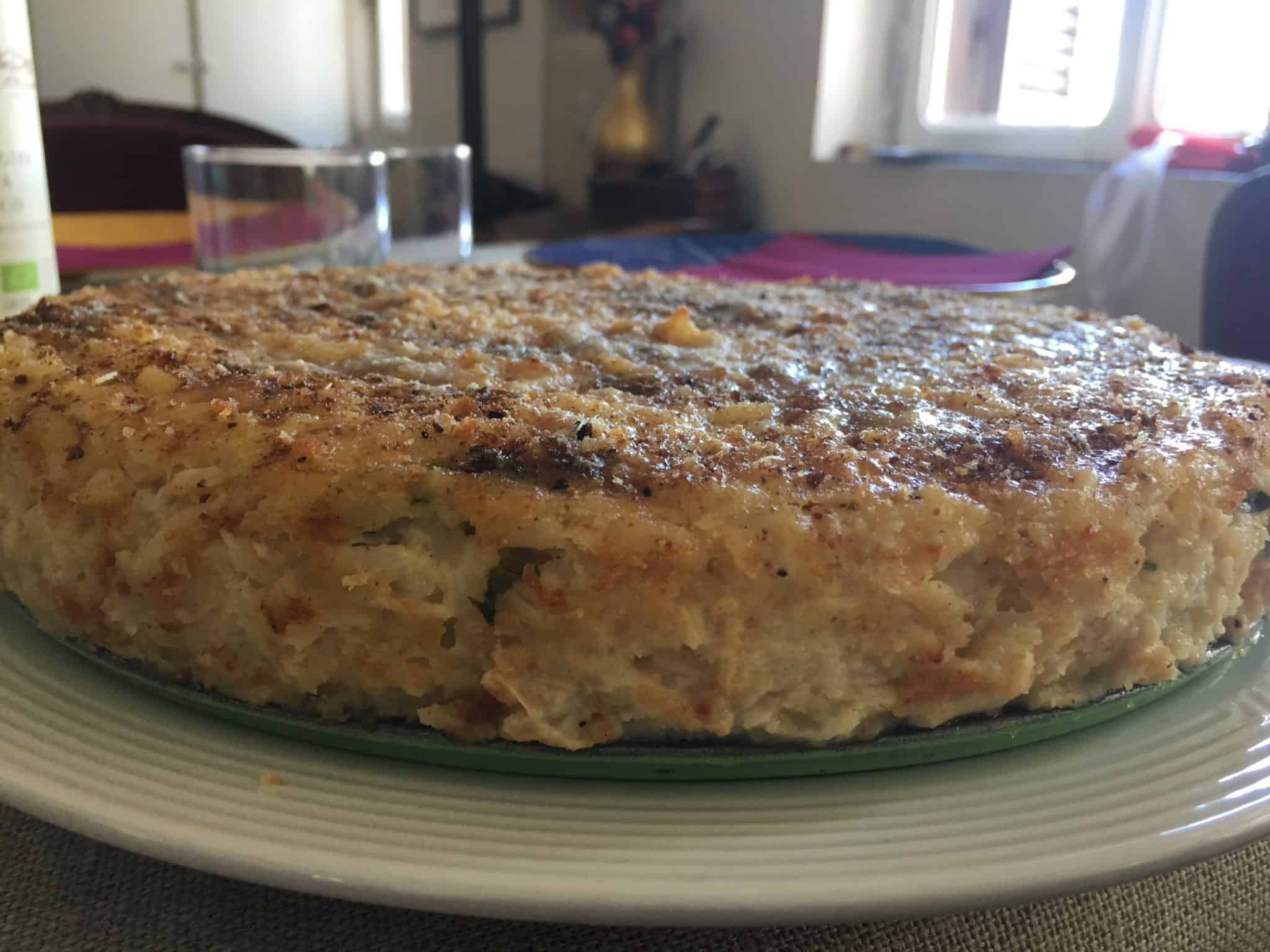 Pan riso: torta di riso al forno in bianco
