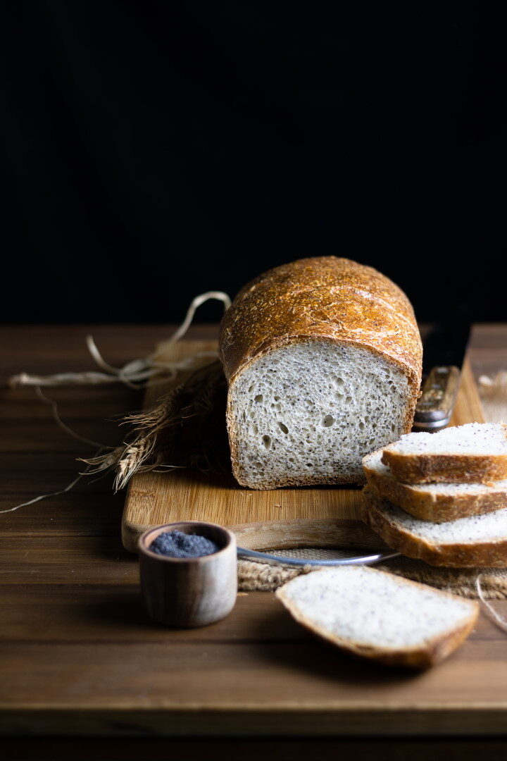 Panbauletto al kefir con semi di papavero