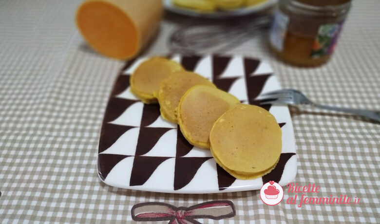 Pancake alla zucca senza burro