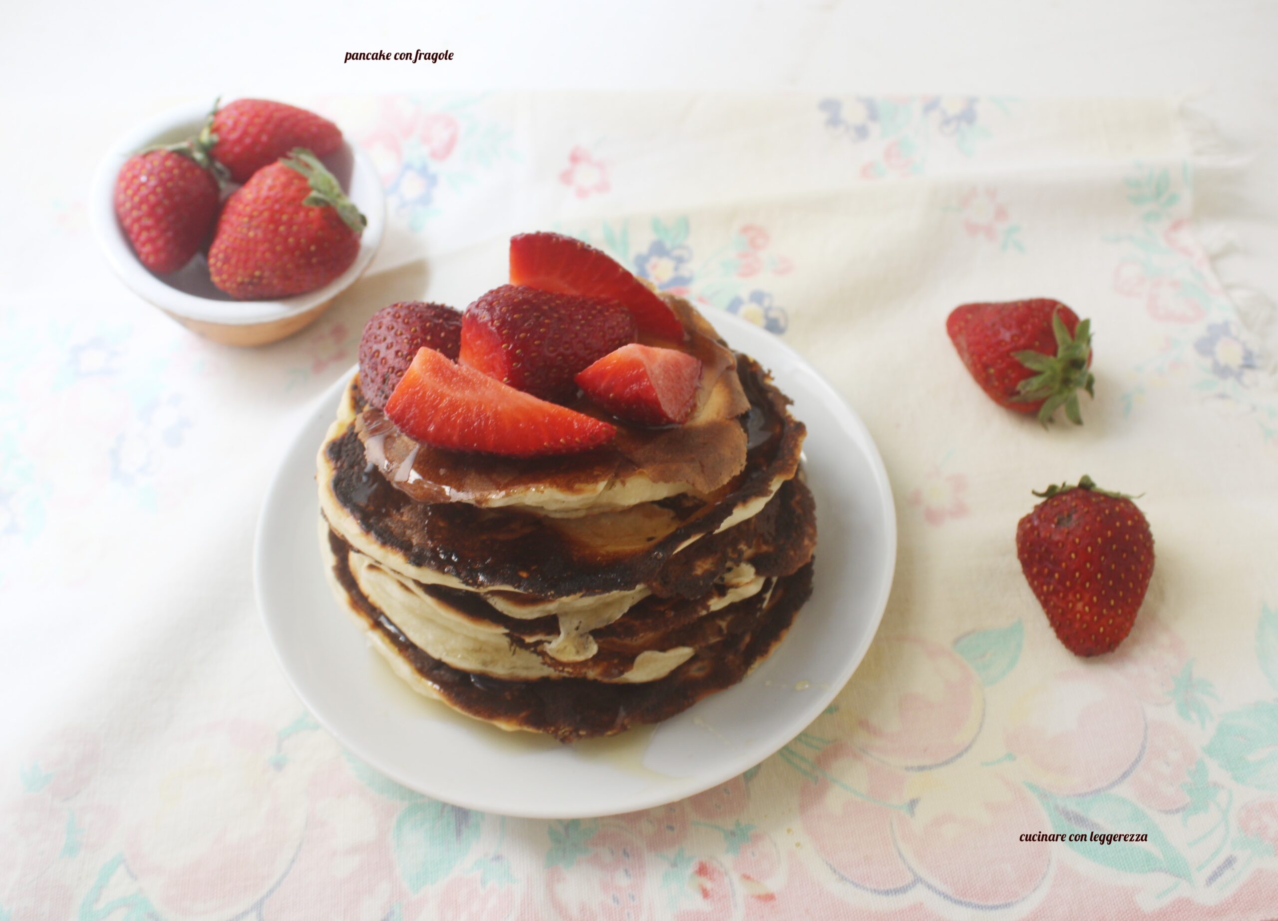 Pancake con fragole