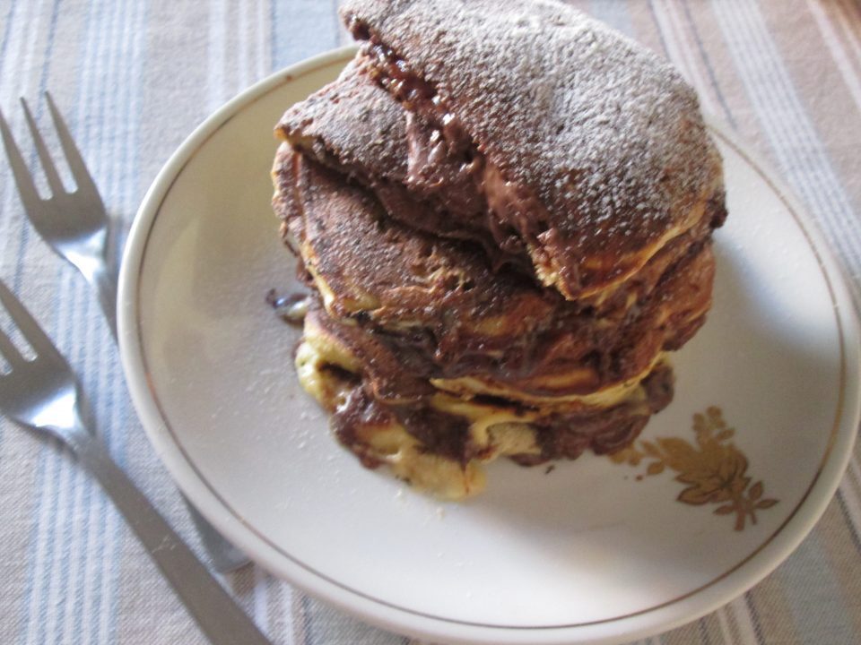 Pancake ricotta e nutella