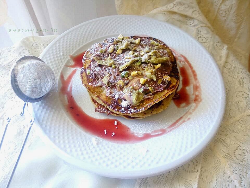 Pancake senza glutine al pistacchio