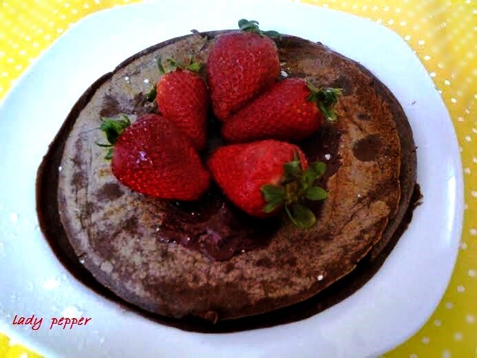 Pancakes al cioccolato senza lievito
